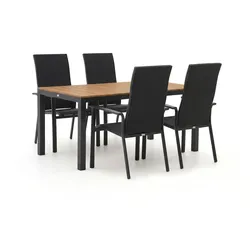 Bellagio Avio/Fidenza 160 cm Gartenmöbel-Set 5-teilig stapelbar