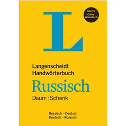 Langenscheidt Handwörterbuch Russisch Daum/Schenk - Buch mit Online-Anbindung, Sprachbücher von Werner Schenk, Edmund Daum