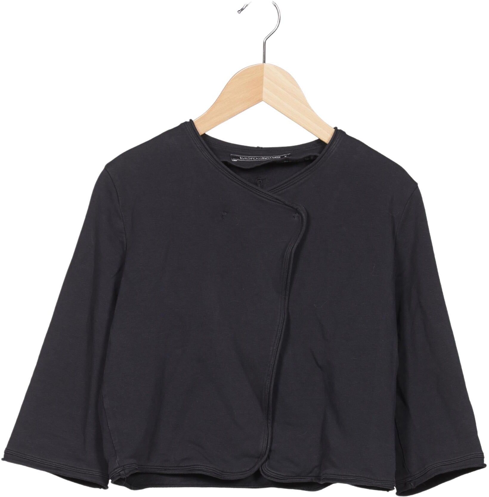 European Culture Damen Sweater, Marineblau, Gr. S, Elasthan / Baumwolle - Second Hand