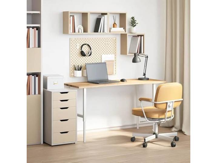 KTHLBRH Tischplatte 140 x 60 x 2,5 cm Eiche massiv unbehandelt Massives Eichenholz, glatte Oberfläche, leicht zu reinigen, personalisierbar mit Lack oder Lack