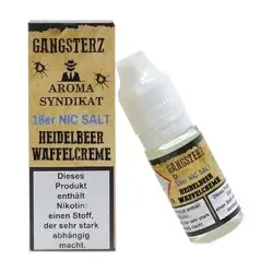 Heidelbeer Waffelcreme 10ml 18mg NicSalt Liquid by Gangsterz