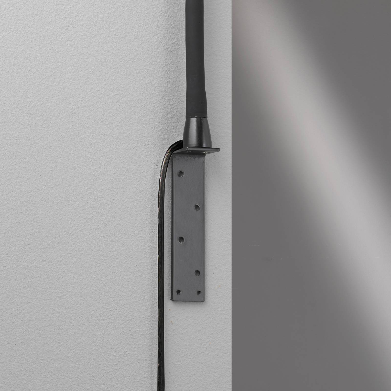 FISCHER & HONSEL LED Wall Light Sten, dimmable, Black, Living / Dining Room, metal, Modern, Wall Light