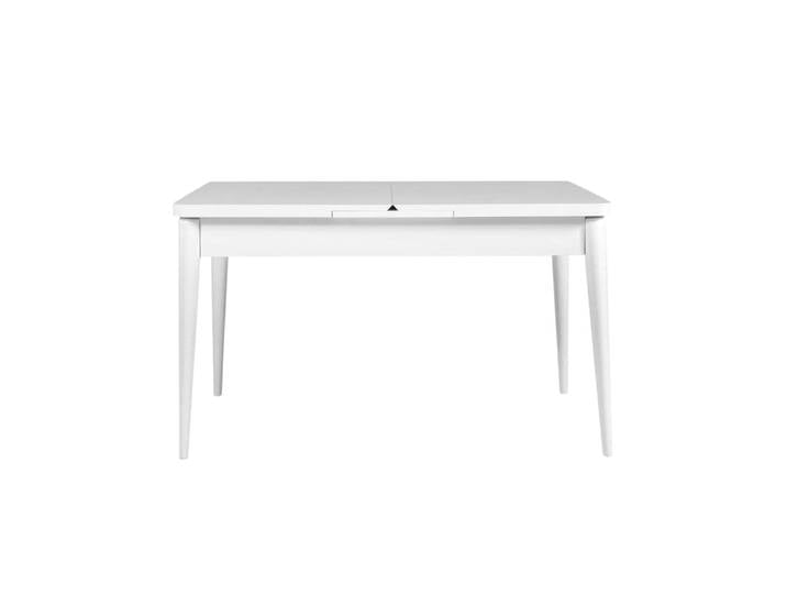Table à manger extensible blanche 130/165 cm