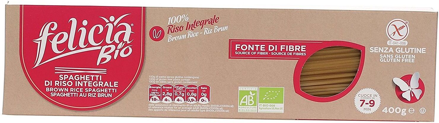 Felicia Bio Riso Integrale Spaghetti 400 gr