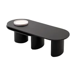 Couchtisch   ¦ schwarz ¦ Maße (cm): B: 80 H: 38