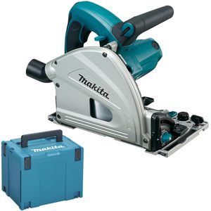 Makita Tauchsäge SP6000, Handkreissäge, 1300W, Schnittleistung 56mm, mit Koffer