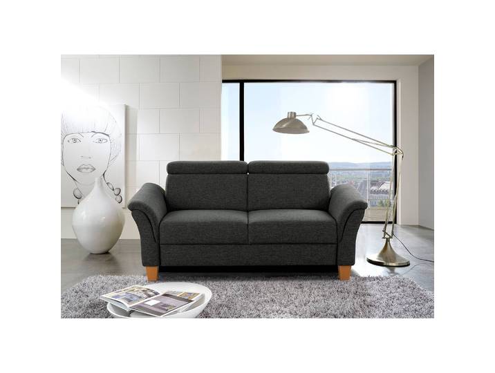 Sofa Eustis 2,5-Sitzer Grau Flachgewebe Amra 180 x 84 x 93cm Modern