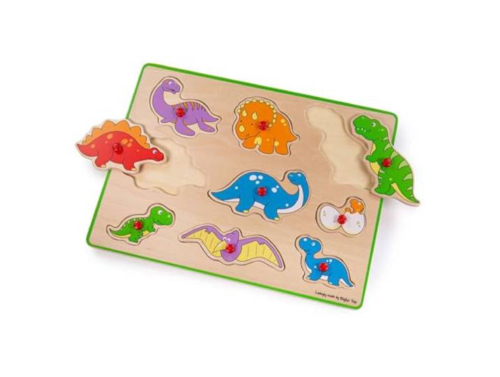 Bigjigs Toys Chunky Lift Out Puzzle - Dinosaurs