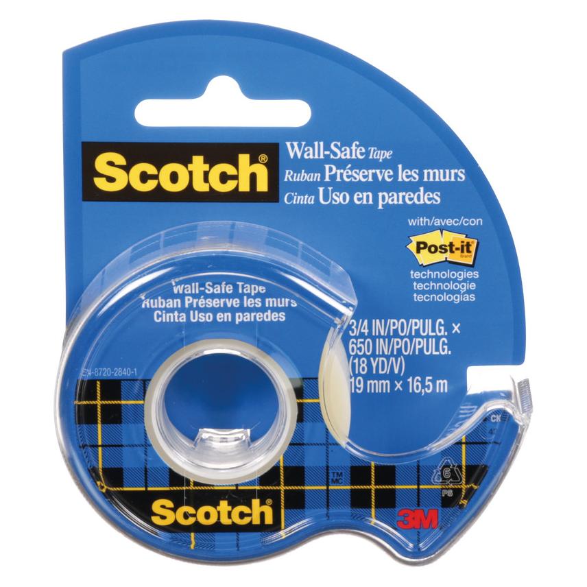 Scotch Klebeband Wall-Safe Abroller (19 mm) (183-EURO)