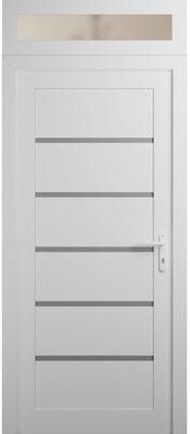 VDOMDOORS Manux 8415 White Silk uPVC Exterior Door