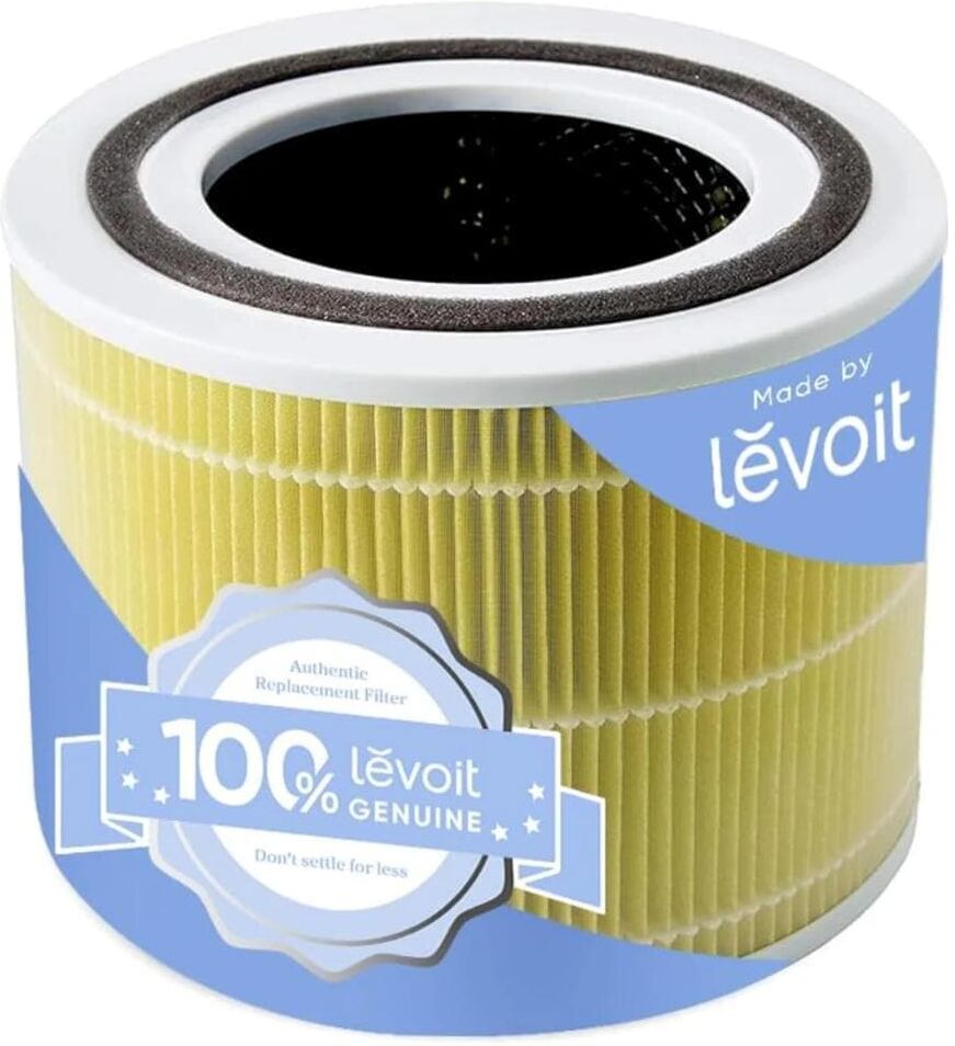 Ersatzfilter LEVOIT "3-Stufen-Filter", gelb, ABS-Kunststoff, Kunststoff, Polyethylenterephthalat (PET), Filterkartuschen, Ersatzfilter, 3-Stufen-Filter, für Haustierbesitzer, Raucher, Allergiker gelb Einheitsgröße