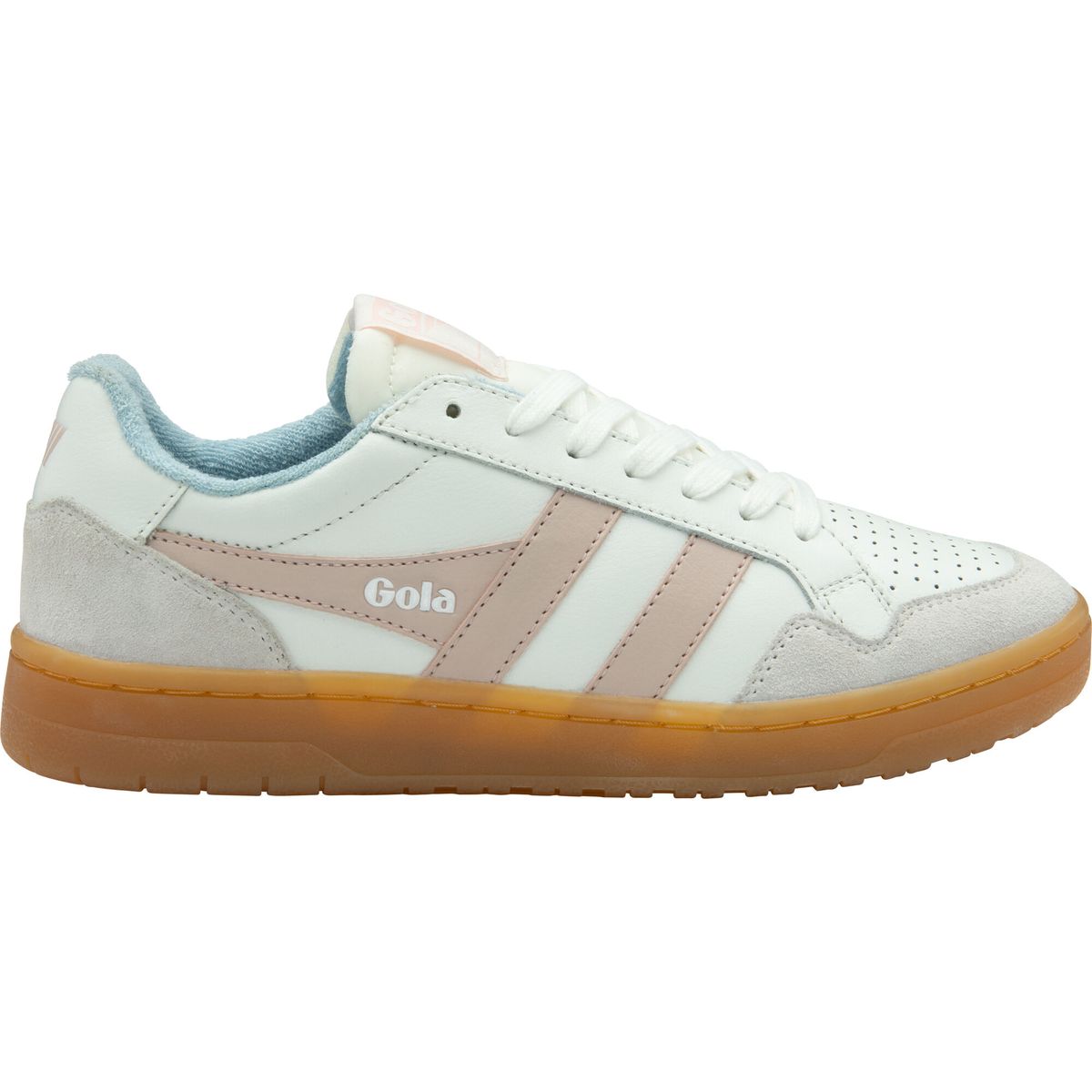 Gola Eagle '86 Sneaker Women white/rose/air/gum (WK) 8 CLB572-WK-8-whiteroseairgum