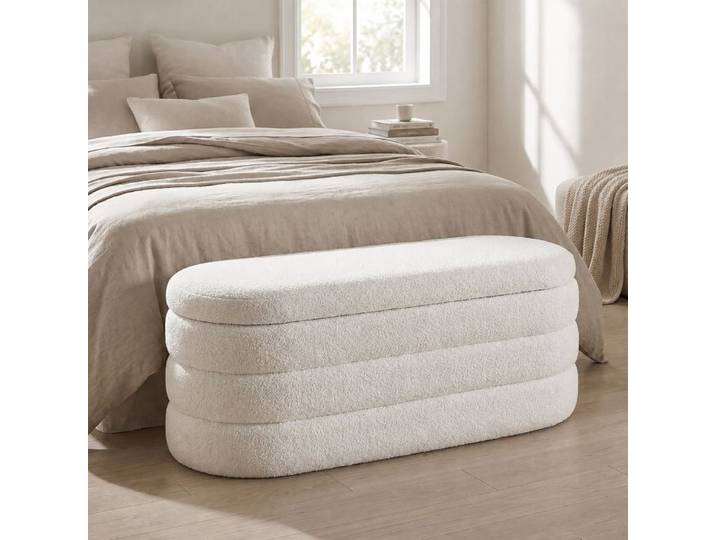 Relaxdays Banc en tissu Teddy