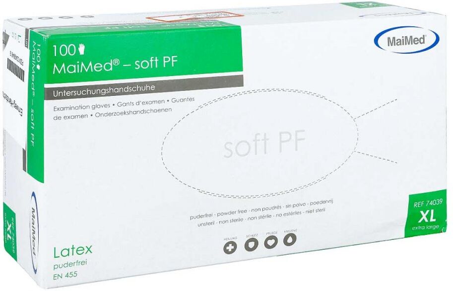 Handschuhe Einmal Latex puderfrei Xl