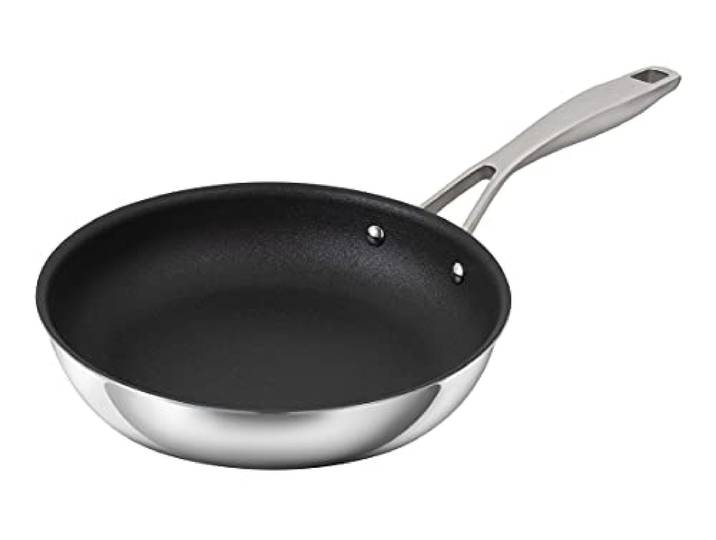 KUHN RIKON Peak Bratpfanne für Induktionsherde, antihaftbeschichtet, 30 cm, silberfarben
