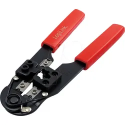 LOGILINK WZ0004 - Crimpzange für RJ45 CAT5/CAT6/CAT6A Modularstecker, mit Abschnei