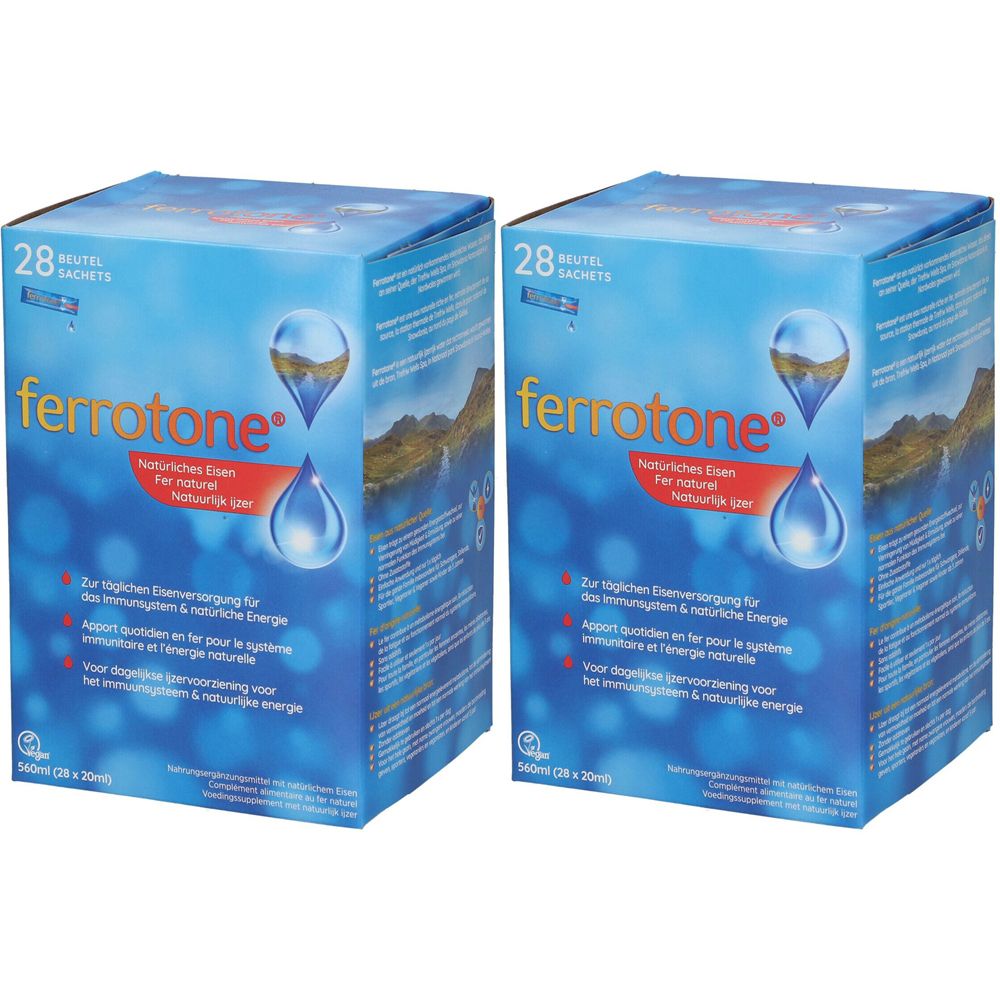 ferrotone Natürliches Eisen Doppelpack 2x28x20 ml Beutel