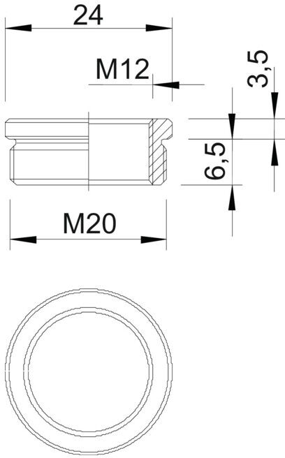 OBO Bettermann Réduction Ms M20-M12 nickelée 167 R MS M20-12 (2089513)