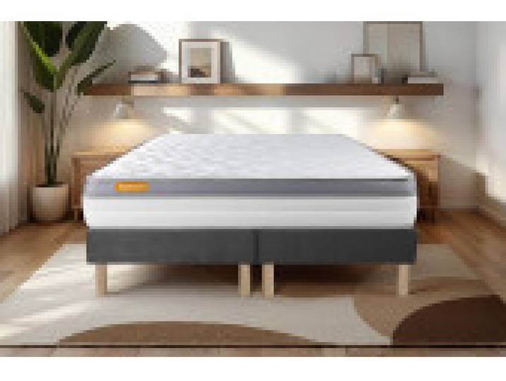 Sommeil de plomb - Matelas 180 x 200 - Confort : - Sommier Coffre Tissu