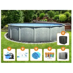 Steinbach Aktionsangebot Stahlwand Swimming Pool Set "Grande rund",,Ø 366 x 135 cm