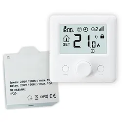 Infrarot Funkthermostat-Set Typ FP für Ximax Infrarotheizungen - Set (Funk-Thermostat + Adapter-Emfpänger)