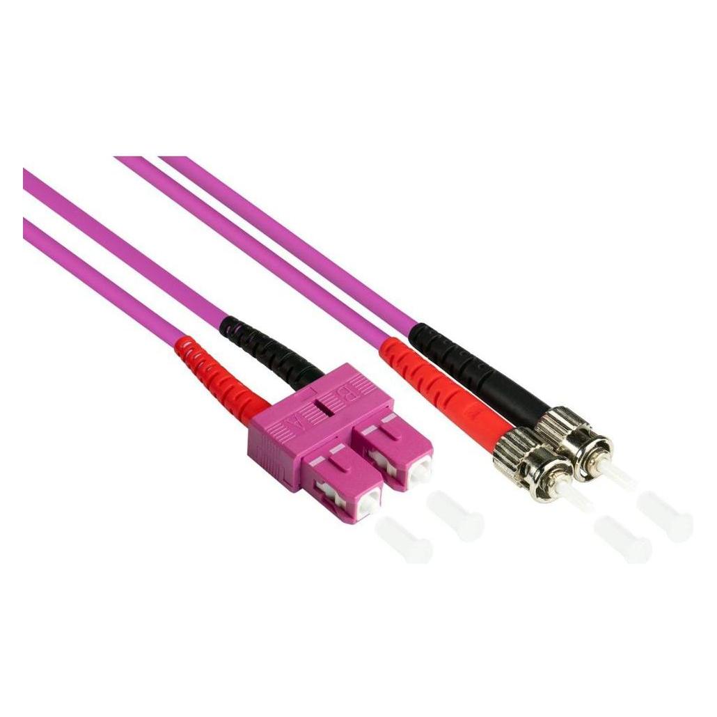 Varia SO-32870 - Patchkabel LWL Duplex OM4 (Multimode, 50125) SCST, LSZH, 2m (2 m) (SO-32870)