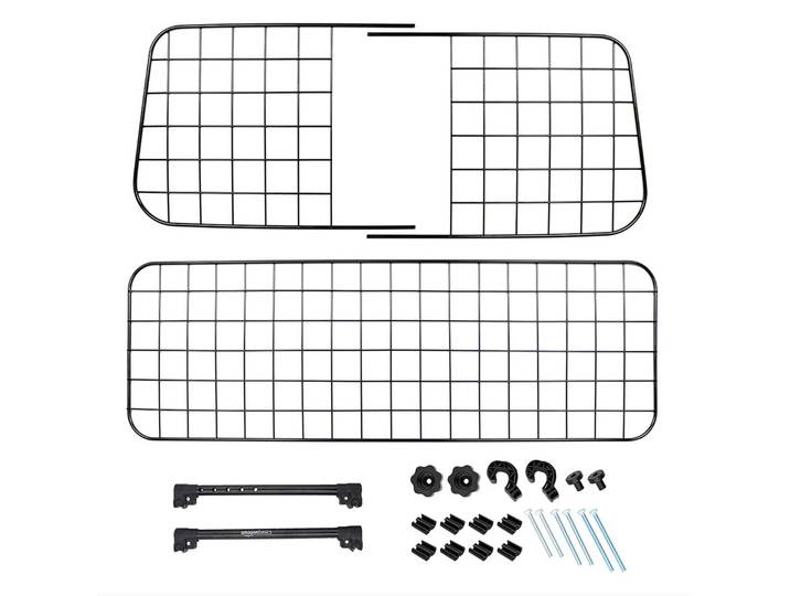 Clôture de sécurité pour chien de 12 pouces, maille en fer, coffre de chargement arrière, organisateur de rangement, support en filet, accessoire, grille de séparation pour chien de voiture