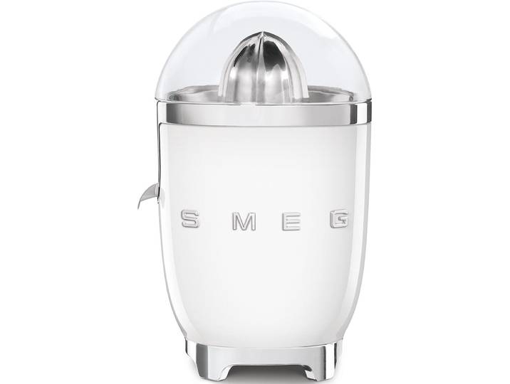 SMEG CJF11WHEU Citruspers - Elektrische Citruspers - 70W - RVS Filter - Antidruppelsysteem - Automatische Start/Stop - '50s Style - Wit
