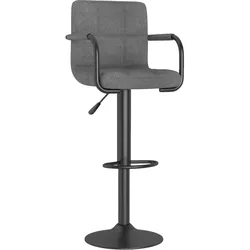 vidaXL Barhocker Hellgrau Stoff