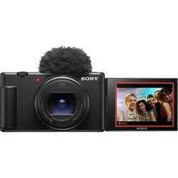 SONY ZV-1 II Kompaktkamera Schwarz, 2.7x opt. Zoom, Xtra Fine Selfie-Touchdisplay, WLAN