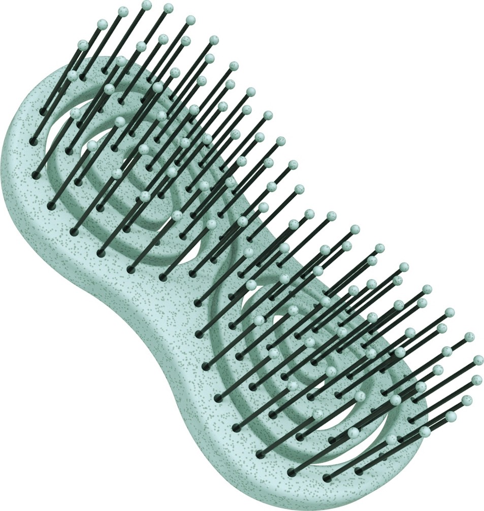 Hairway Wellness-Haarbürste Organica hellblau 08096-03
