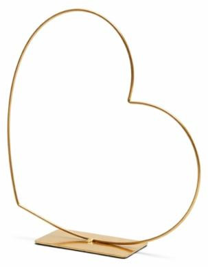 Decoratief Hart Frame Horizontaal Goudkleurig 25 cm