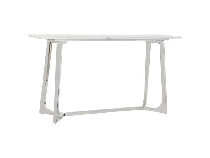 Console en acier et marbre gris 150x45x80 cm