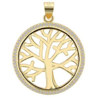 Kettenanhänger ADELIA´S "zeitloser Schmuck Anhänger aus 925 Sterling Silber", gold, Schmuckanhänger, Damen, Silber 925 (Sterlingsilber), Kettenanhänger