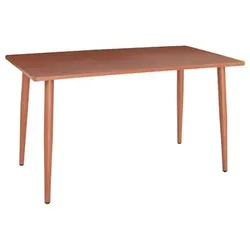 Gartentisch Solaro Stahl Orange Terrakotta 70 x 130 cm