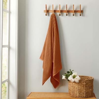 Linery & Co. Cotton Diamond Waffle Texture Bath Towels
