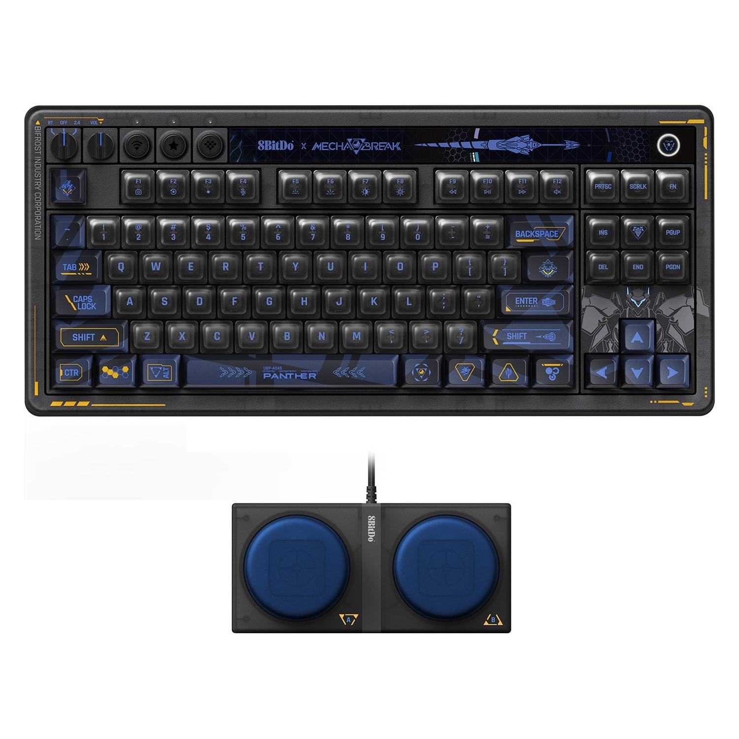 8bitdo - Mechanical Keyboard Mecha Break Ed. - Black - 87 Keys (US, Kabelgebunden, Kabellos) (RET00622)