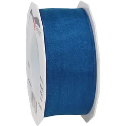PRÄSENT Geschenkbänder 40 mm x 25 m royalblau
