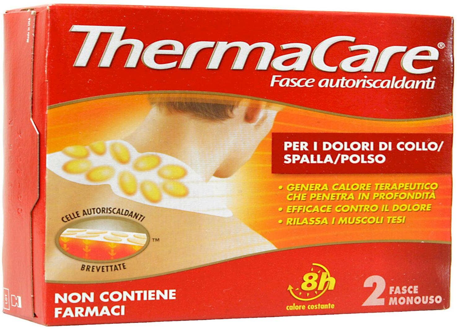 Thermacare Fasce Autoriscaldanti Per I Dolori Di Collo/spalla/polso 2 Fasce Monouso 