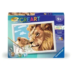 Ravensburger CreArt - Malen nach Zahlen 23995 - Löwe mit Baby - ab 9 Jahren