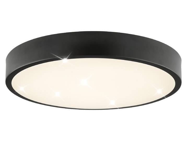 Brilliant LED Plafonnier Slimline Starry Ø 39 x 6\,5 blanc neutre noir-blanc