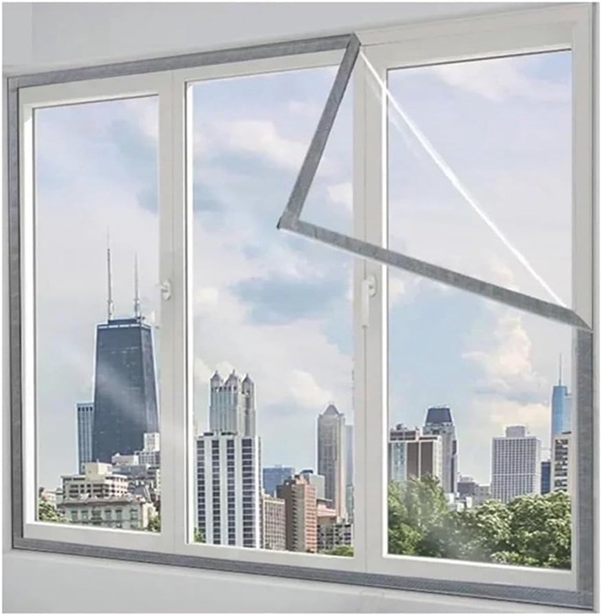 Transparante raamisolatie folie voor tochtwering - 120 x 180 cm