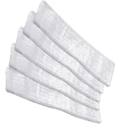 Mop-Set 17 - Wischset mit 5 Mega Clean Moby Clean weiß 40 cm 5 x Microfasermopp 40 cm, extra langflorige und dichte Fasen