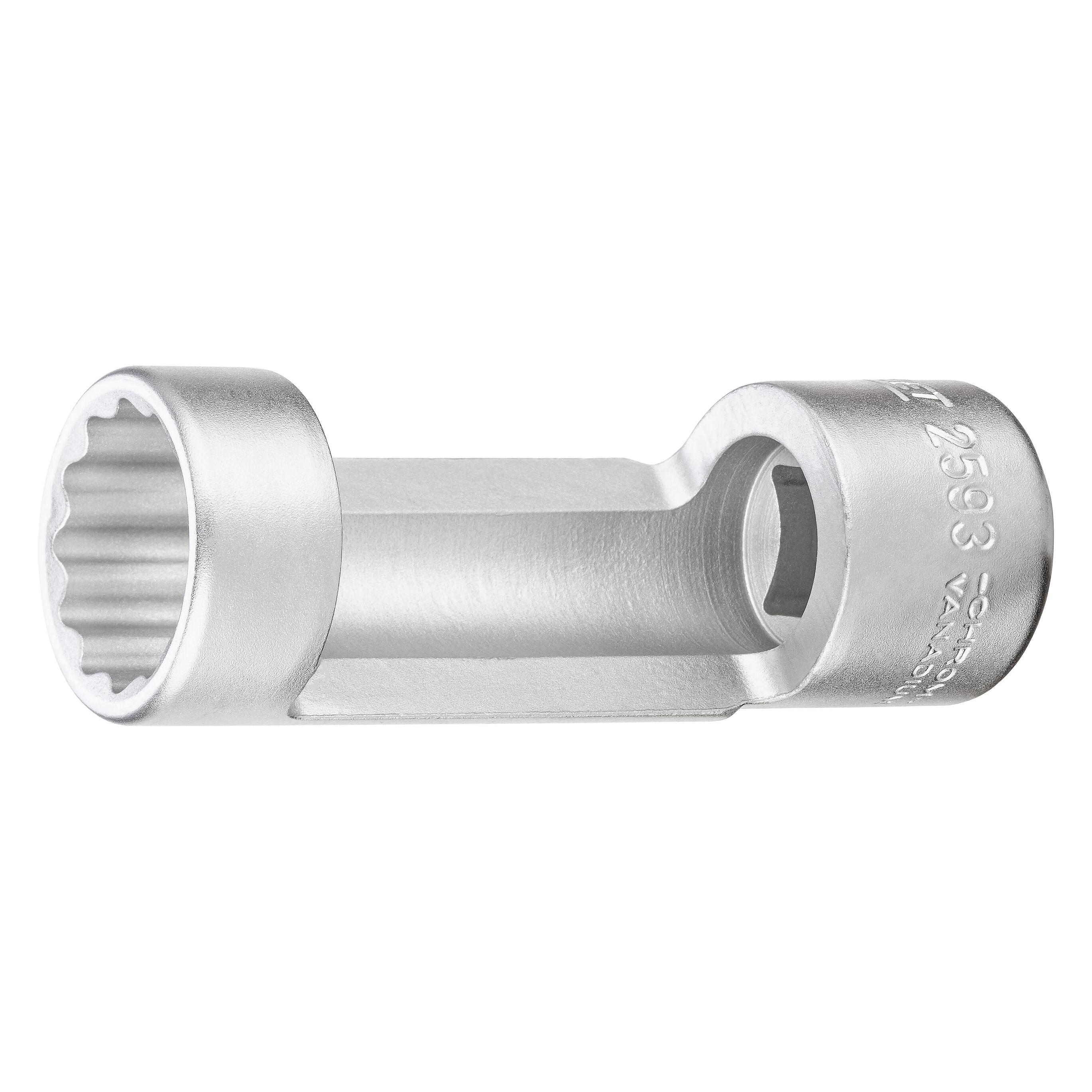 Hazet Stossdämpfer-Steckschlüsseleinsatz (Doppelsechskant) 2593-21 Vierkant12,5 mm (1/2 Zoll) Au... (21 mm) (2593-21)