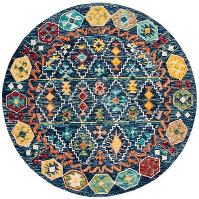 SAFAVIEH Handmade Aspen Evie Boho Tribal Wool Rug