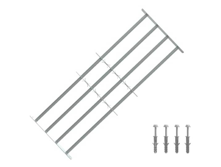 vidaXL Grille de sécurité pour fenêtres avec 4 barres croisées 3 pc