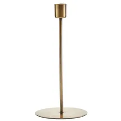 House Doctor Kerzenständer Anit, H20/Ø9,5 cm, antik messing