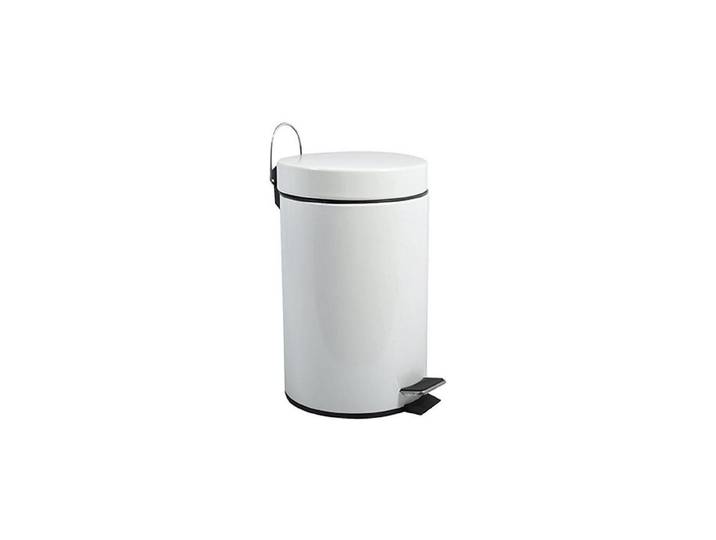 Mülleimer MSV 12 l , weiss (weiß), B:25cm H:40,4cm, Stahl, Mülleimer, Mülleimer