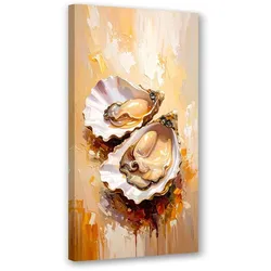 LEINWANDBILD Austern Meeresfrüchte Sushi 40x80cm