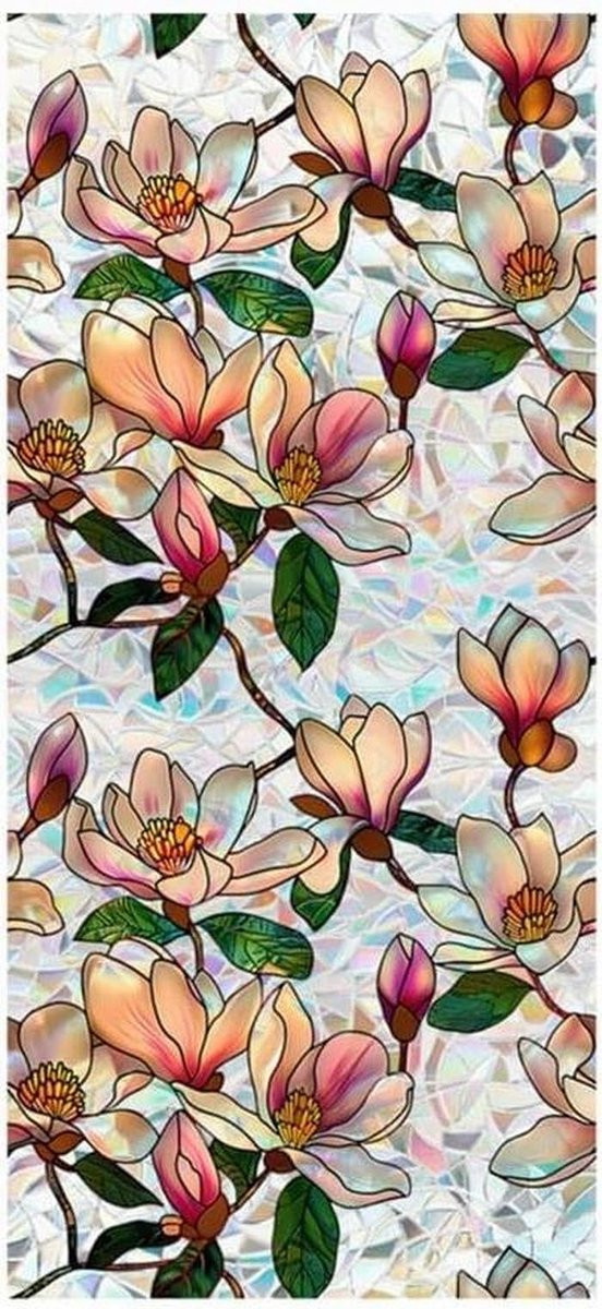 Multicolor Raamfolie met Regenboogeffect voor Privacy en Decoratie - 43 x 200 cm